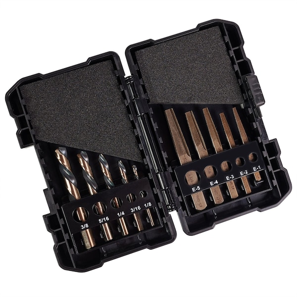 R W Thompson KnKut 10 Piece Left Hand Screw Machine Drill & Square Extractor Set 10KK7-LHSQX - main